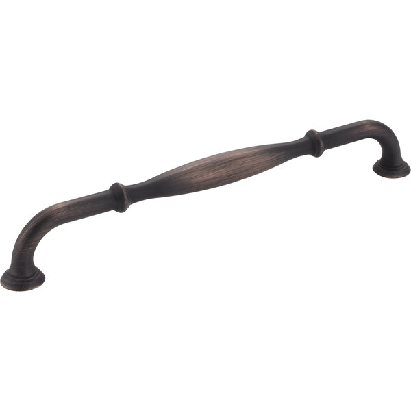 Jeffrey Alexander 224 mm Center-to-Center Brushed Oil Rubbed Bronze Tiffany Cabinet Pull 658-224DBAC - main